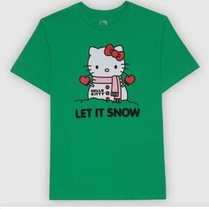 Hello kitty let it snow tshirt nwt